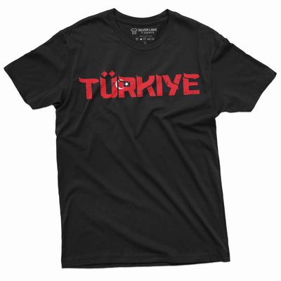 Men's Turkey Turkiye T-shirt Republic Tee Mens shirt flag state emblem Turkish flag tee