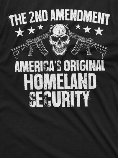 Men's 2A constitution T-shirt 2nd amendment America's original homeland security Tee shirt