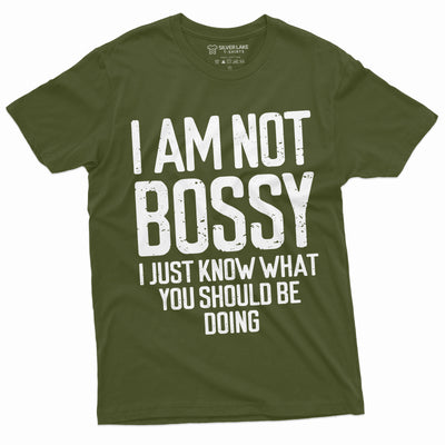 I am not Bossy T-shirt Womens Mens Funny Boss tee shirt manager jobs profession tee shirt Gift tee for her Him