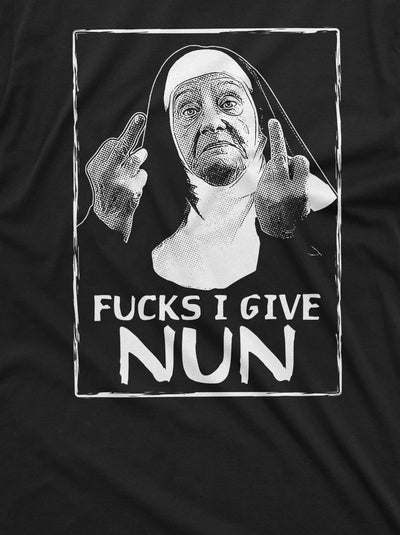 Men's Funny Shirt Nun Shirt F*CKS I Give Nun Shirt Humorous Gifts Unholy Shirt Gothic Gifts