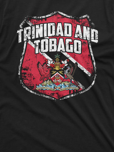 Mens Trinidad and Tobago Country tee shirt Coat of arms national Emblem tee
