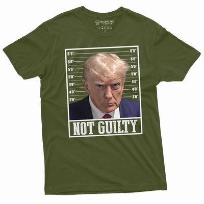 Men's Trump real Mugshot T-shirt DJT Not guilty Georgia real Mug shot political Tee shirt