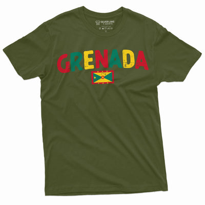 Men's Grenada Shirt Grenada Patriotic Shirt Grenadian Gifts Grenada Traveler Shirt Grenada Lover Tee