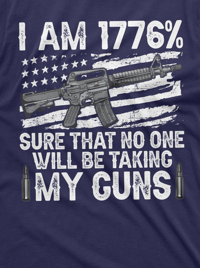 Mens 1776 Shirt Pro Gun 2nd Second Amendment T-Shirt USA Flag T-Shirt Patriotic Tee 4th of July Tee