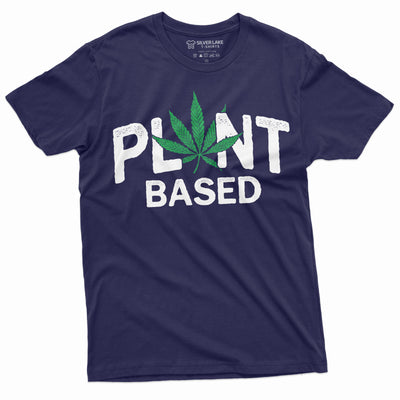 Men's Funny Weed Marijuana Shirt Vegan Plant Based Vegetarian Funny Birthday Gift Shirt