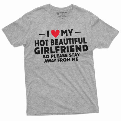 Men's I love my got girlfriend T-shirt Christmas gift for Boyfriend humorous gift for BF