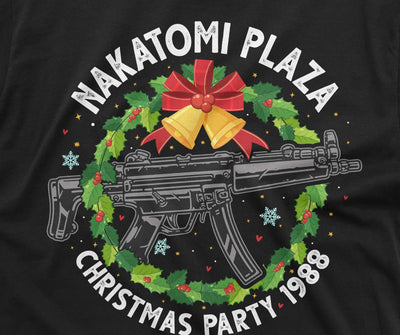 Mens Nakatomi Plaza Shirt Christmas Party 1988 T-Shirt Christmas Movie Tee Funny Christmas Party Tee