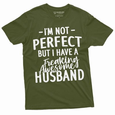 Funny I am not Perfect T-shirt Gift for Wife Valentine's day Shirt husband Tee
