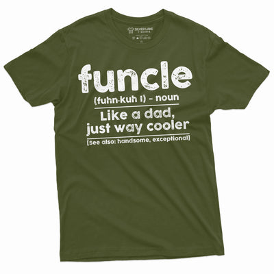 Men's funcle Funny Uncle gift T-shirt Fathers day Uncle gift ideas uncle definition mens shirts