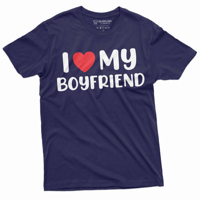 Valentine's day Funny I love my Boyfriend Tee shirt Valentine's gift Funny Shirt Love BF tee