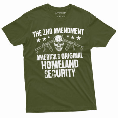 Men's 2A constitution T-shirt 2nd amendment America's original homeland security Tee shirt