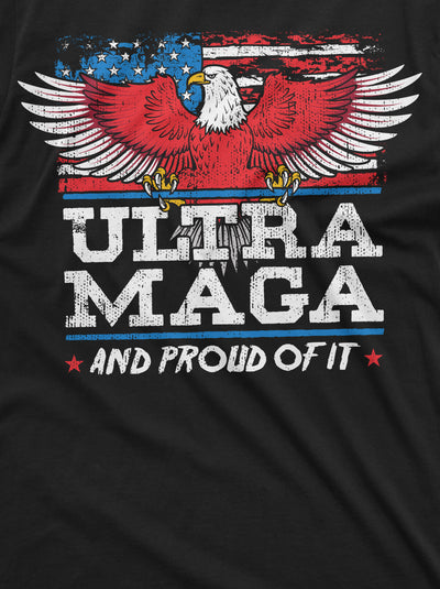 Men's Proud Maga t-shirt Trump 2024 Supporter Conservative party Desantis Tee shirt