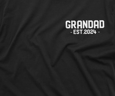 Men's Granddad 2024 T-shirt Grandfather tee abuelo papa gift Birthday new grandpa shirt