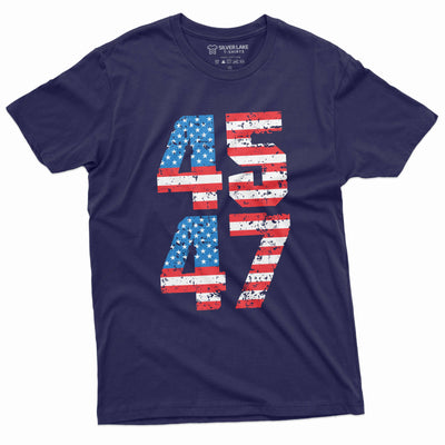 Men's Trump 45 and 47 T-shirt Trump 47 Presidential election US elections Republican Party shirt