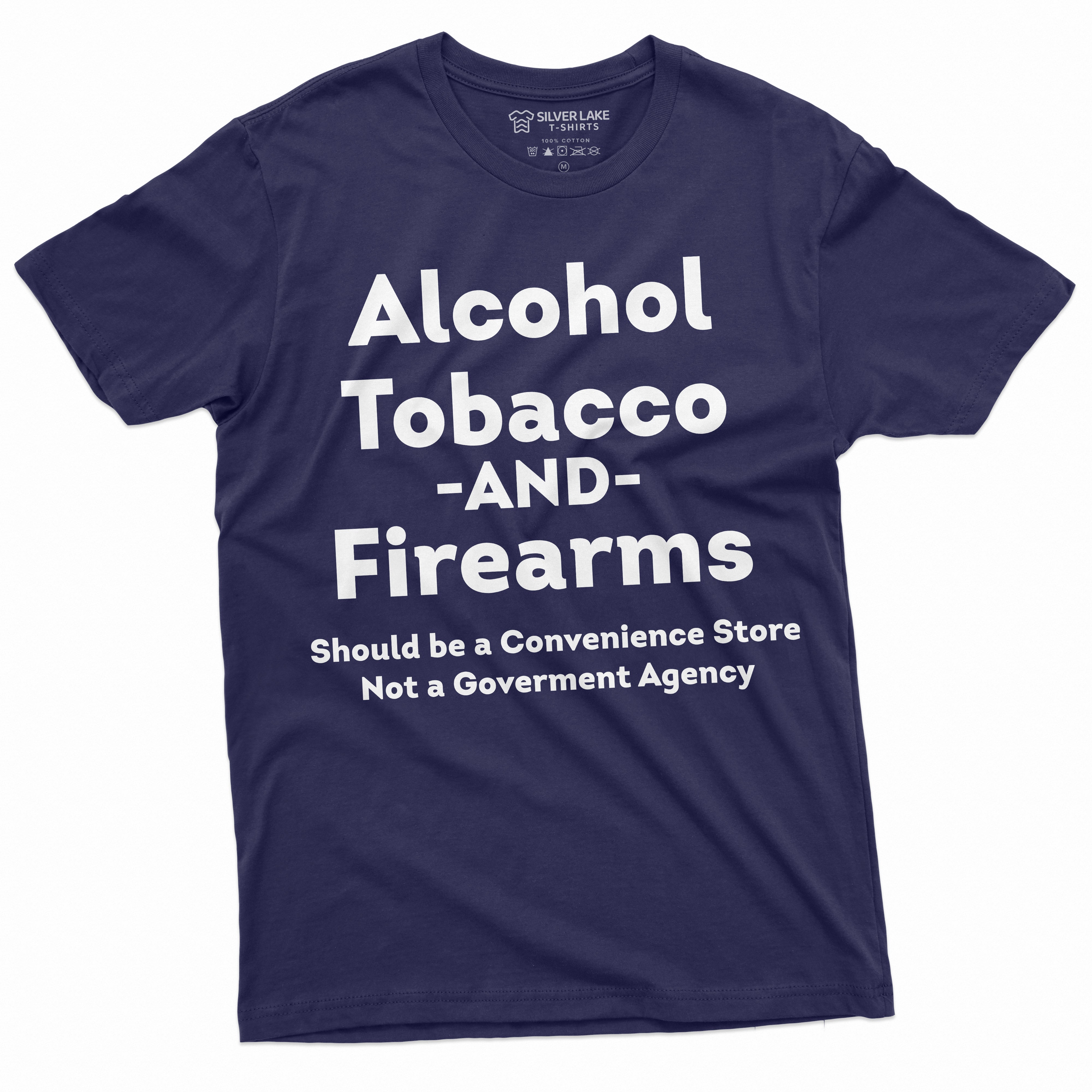 alcohol tobacco and firearms t shirt ATF Now That's A Party shrunk 100% cotton Gildan tee THAT'S A PARTY | Joe