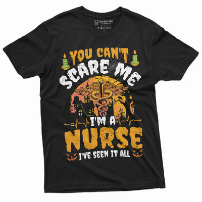 Nurse Costume Halloween T-shirt Womens Unisex RN Nurse Funny Shirts Party Tee Gift for Wife Girlfriend Mom Tee