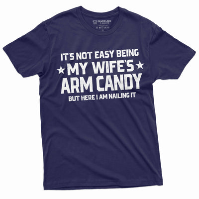 Men's Funny Husband Tee Wife's Army Candy T-shirt Anniversary Gifts Husband Shirts For Him Dad