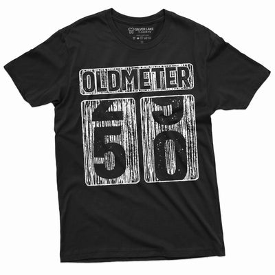 Men's 50th Birthday celebration anniversary T-shirt Funny Tee Odometer age Dad Grandpa gift Tee shirt