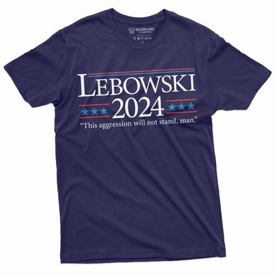 Men's Funny political T-shirt Lebowski 2024 for president elections shirt popular culture funny tee