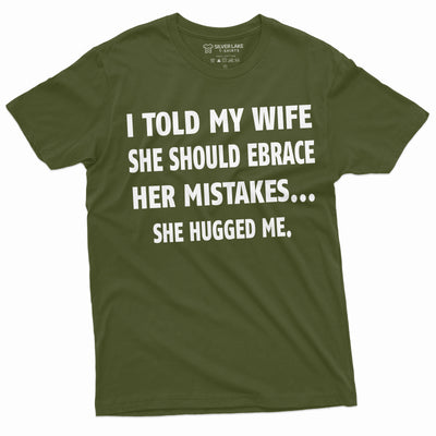 Men's Husband Funny T-shirt Anniversary relationship marriage humorous graphic Teeshirt