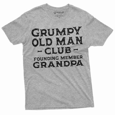 Men's Grumpy Old Man Club Grandpa T-shirt Funny Gift Papa Grandfather Pops Pop-pop gift shirt