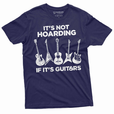 Men's Hoarding Guitars Funny T-shirt guitar player mens funny gifts music musician gift tee shirt