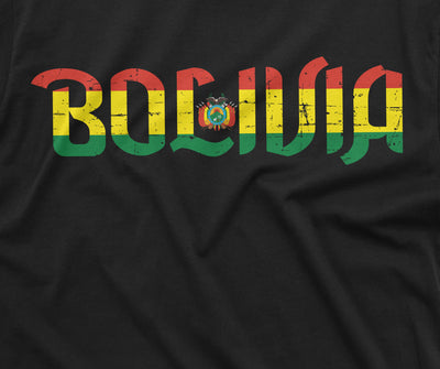 Men's Bolivia T-shirt Nation Flag T-shirt Estado Plurinacional de Bolivia Tee