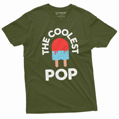 Men's Coolest Pop Tee Shirt Fathers day Grandpa Papa Tee Shirt Pops Christmas Gift Idea