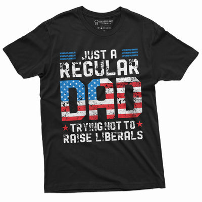 Men's Father's Day T-shirt Anti Liberal Republican Dad Gift Shirt Birthday Christmas Gift for Daddy Shirt