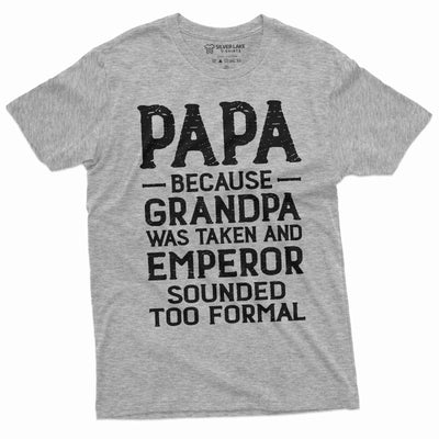 Men's funny Papa Grandpa Tee shirt Grandfather gifts funny shirt Christmas Fathers day Tee shirt