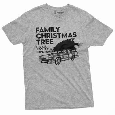 Men's Family Christmas Tree Popular Culture T-shirt Funny Xmas Gifts Family Experience Tee
