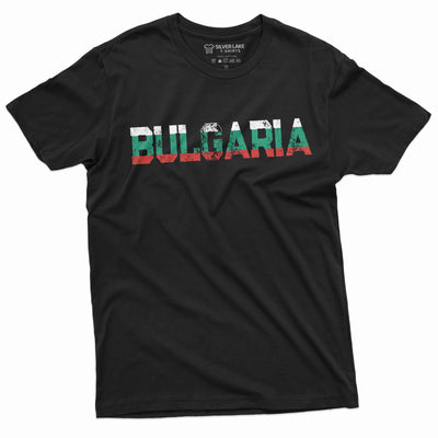 Men's Bulgaria T-shirt Bulgarian Flag Coat of Arms Independence day Patriotic National Tee Shirt