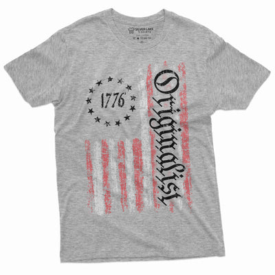 Men's USA Patriotic T-shirt 1776 Originalist T-shirt constitution 4th of July Patriotic American Tee