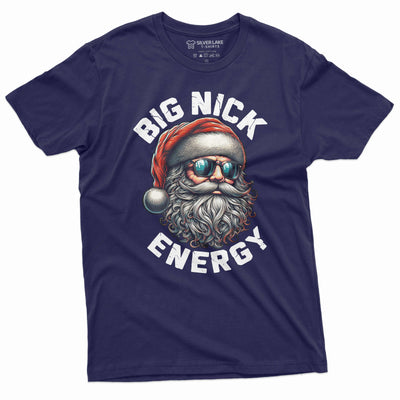 Men's Christmas Shirt Funny Santa Claus Shirt Big Nick Energy Shirt Humorous Gifts Xmas Gifts