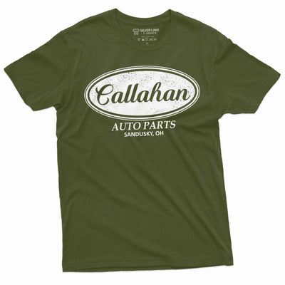 Men's Callahan Auto Parts T-shirt Funny Tee shirt | Popular Culuture Mens Tee