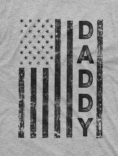 Men's American Flag Daddy T-shirt Father's day USA gift ideas Patriotic Dad Shirt for Man
