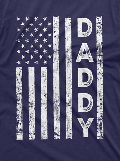Men's American Flag Daddy T-shirt Father's day USA gift ideas Patriotic Dad Shirt for Man