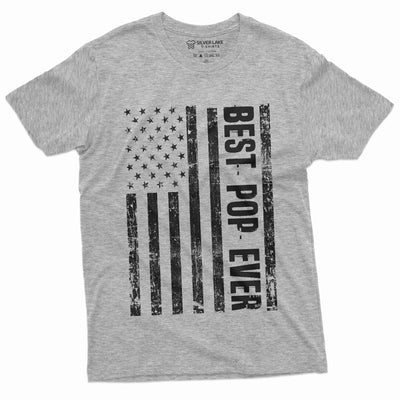 Men's Best Pop Ever T-shirt PopPop grandpa USA Father shirt Gift ideas for Man Flag Patriotic Veterans Day Christmas Shirt