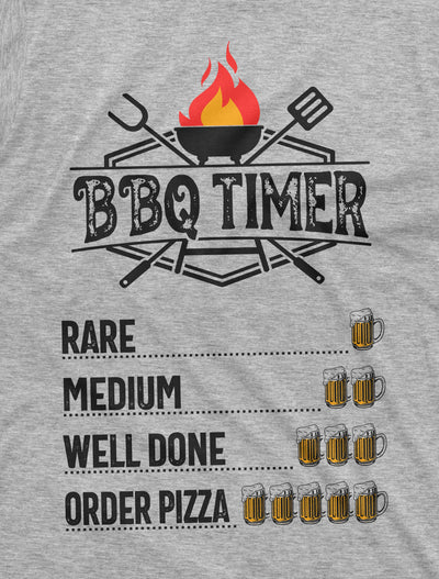 BBQ Grilling Father's Day Mens 4th of July Tee Shirt Funny Shirts Beer Timer Grandpa Dad Husband gift ideas