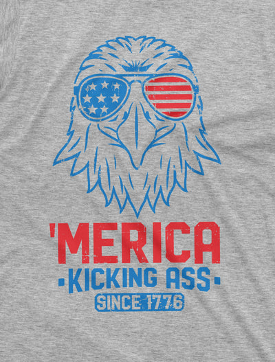 USA Eagle Merica Tee Shirt Mens Cool 4th of July 1776 independence patriotic Tee Shirt Unisex Mens Womens fourth party Tee Shirt