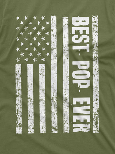 Men's Best Pop Ever T-shirt PopPop grandpa USA Father shirt Gift ideas for Man Flag Patriotic Veterans Day Christmas Shirt