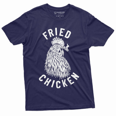 Men's Funny Fried Chicken Tee Shirt Marijuana Weed T-shirt Birthday Gifts Mens shirts