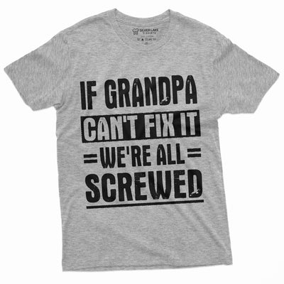 Men's Grandpa Fix It Funny Shirt Gift for grandfather Birthday Anniversary father's day Shirts Ideas For Him Humor Saying Tee
