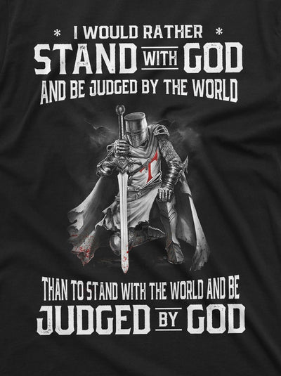 Men's God Jesus T-shirt Stand by God Tee Shirt | Birthday Gifts Jesus Christmas religion | inspirational saying Tee