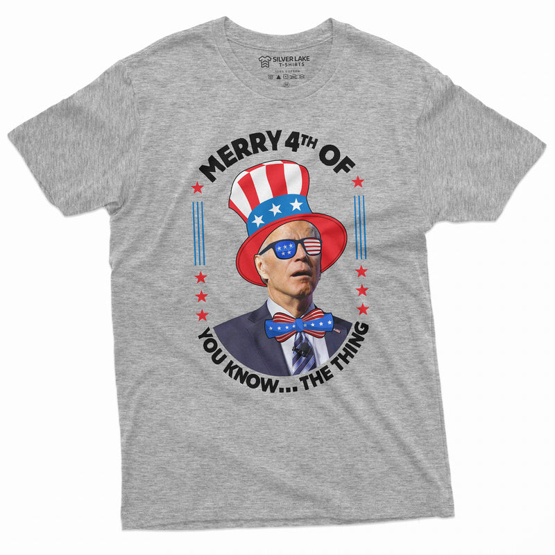 Merry 4th of.. Anti Biden 4th of July Funny T-shirt AntiBiden independence day humor Shirt Pro Republican Anti Liberal Shirt