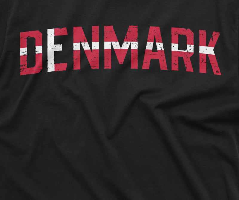Denmark T-shirt Danmark  Patriotic National Day Flag Coat of Arms Mens T-shirt Nordic Viking heritage Danish Tee