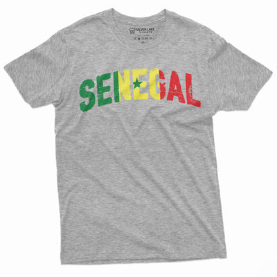 Senegal T-shirt Republic of Senegal Flag Text National Symbolism Mens Unisex Patriotic Senegalese T-shirt