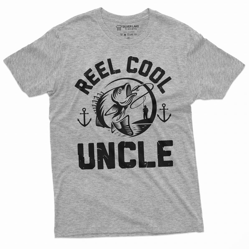 Mens Uncle Gift T-shirt Fishing Gifts Uncle Present Birthday Christmas Tee for Him