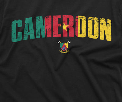 Men's Cameroon T-shirt République du Cameroun Nation Tee shirt Womens Unisex Tee Football Soccer Tee