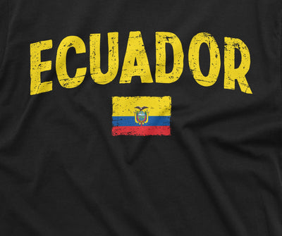Men's Ecuador T-shirt Ecuadori Soccer Football T-shirt Quito Tee Gift for Him Her Flag Coat of arms independence day Tee